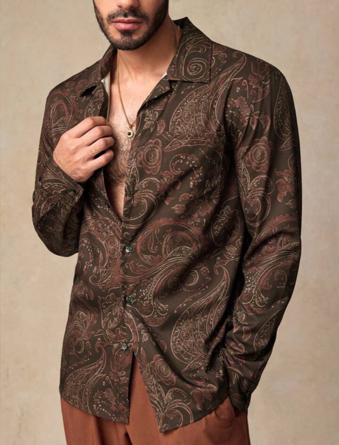 Men's Premium Paisley Printed Shirt
